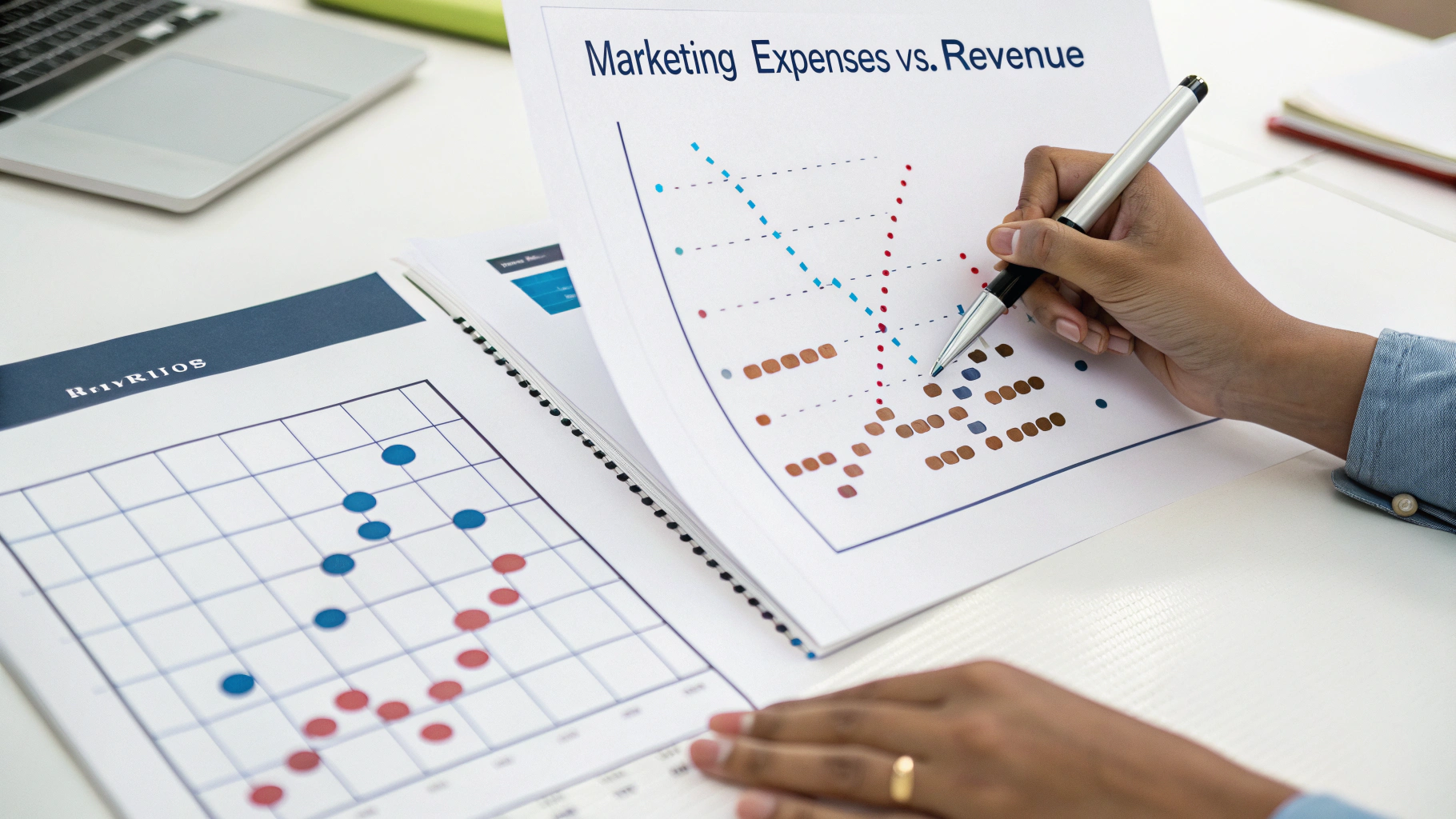 Biểu đồ phân tán phân tích tương quan chi phí marketing và doanh thu