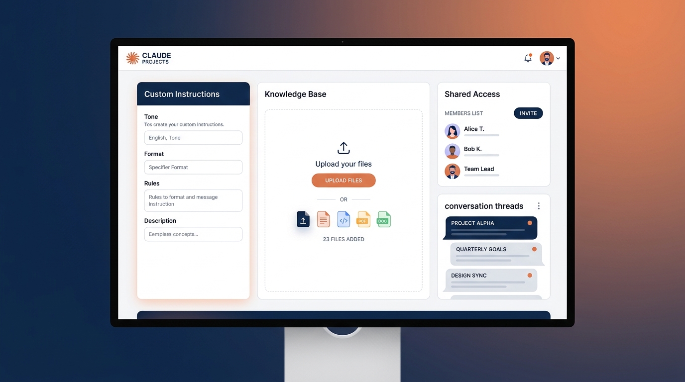Tính năng Projects của Claude For Work: shared knowledge base và custom instructions cho team