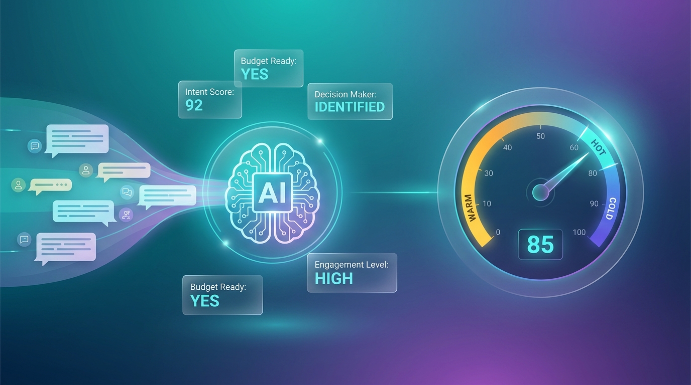 AI qualify lead tự động, BANT scoring pipeline