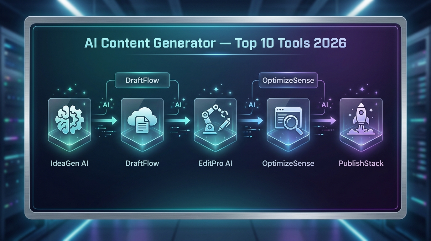AI content generation workflow thực tế
