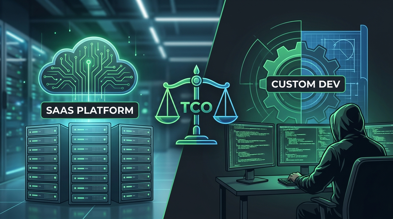 SaaS vs Custom Software TCO Tinh Dung 2026