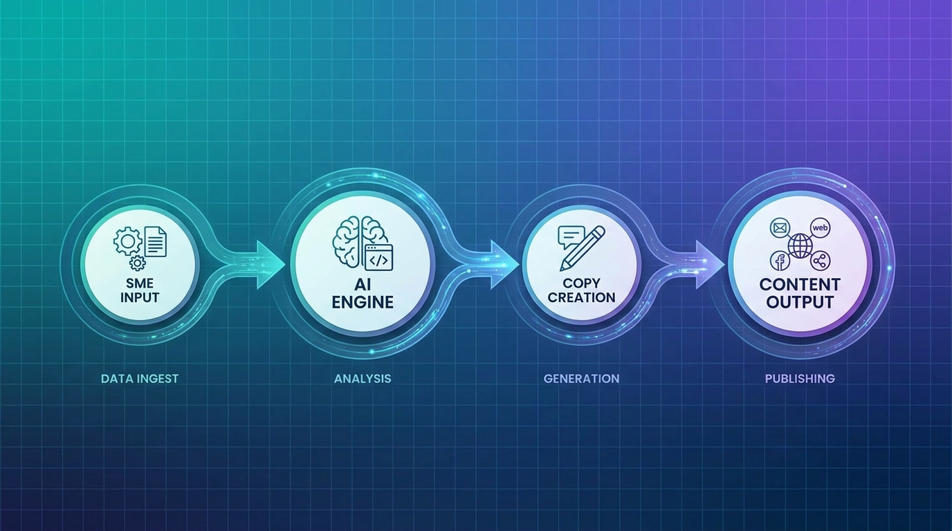 Workflow AI copywriting 30 phút từ brief đến A/B test