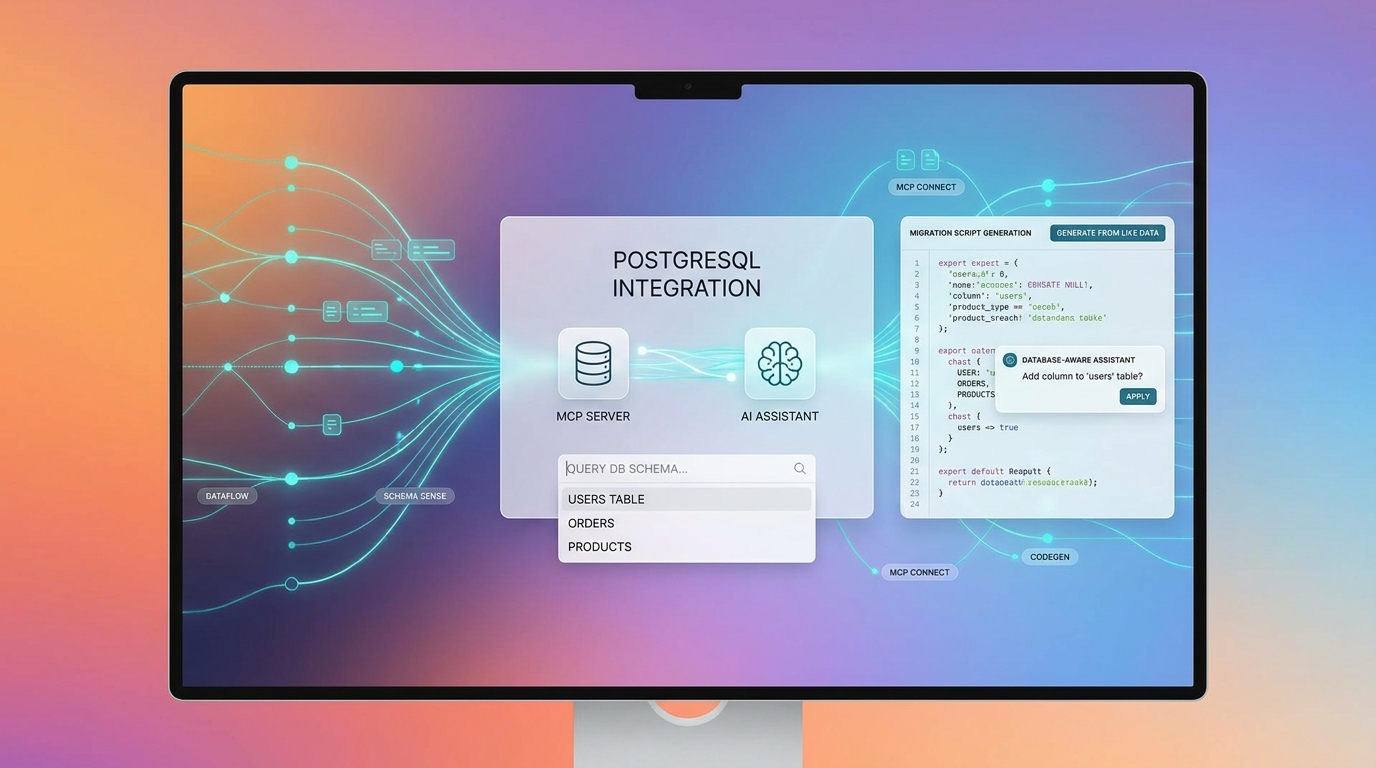PostgreSQL MCP server schema-aware code generation cho Claude Code