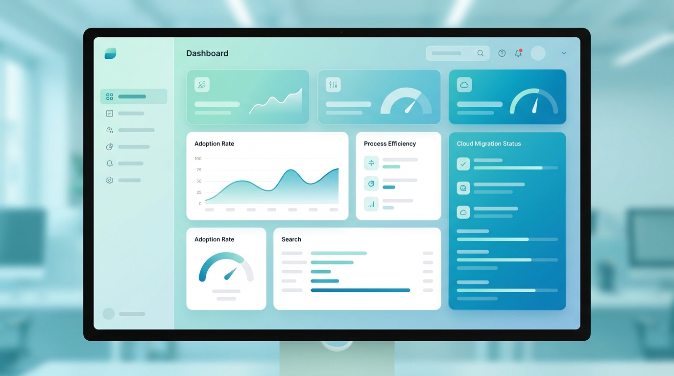 Dashboard mẫu Looker Studio 12 KPI chuyển đổi số cho SME Việt 50-100 người