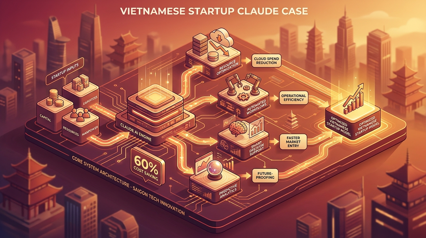 Sơ đồ kiến trúc ba lớp chi phí AI: API, prompt cache, batch, với mũi tên chỉ xuống thể hiện phần được tiết kiệm