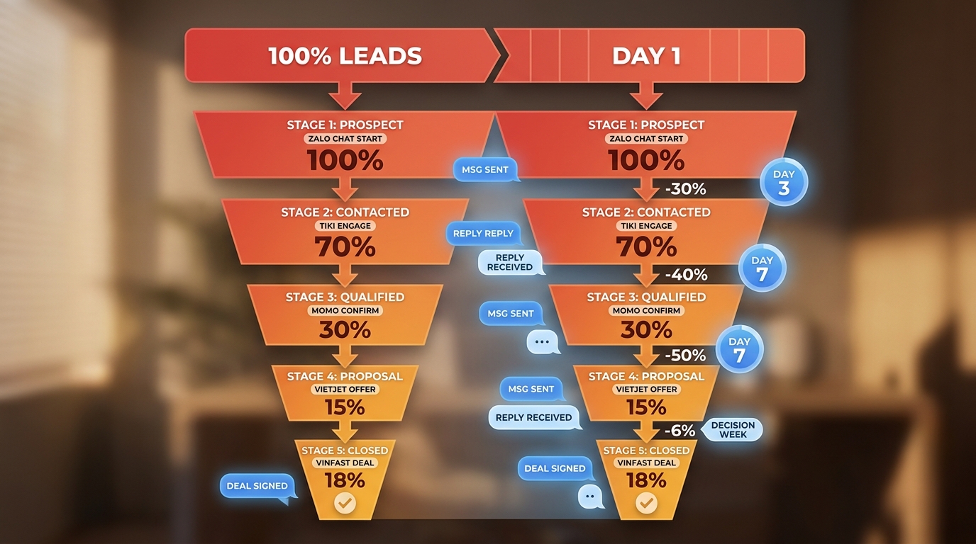 Pipeline KPI workflow chart 5 stages