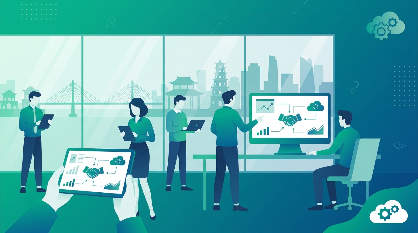 So sánh chi phí 3 năm HubSpot Salesforce Custom Build cho team 25 người với break-even 9 user