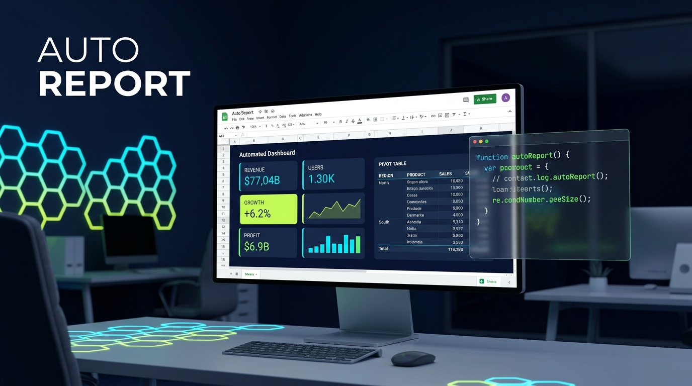 Google Sheets dashboard tự động hóa báo cáo SME Việt với Apps Script và pivot table