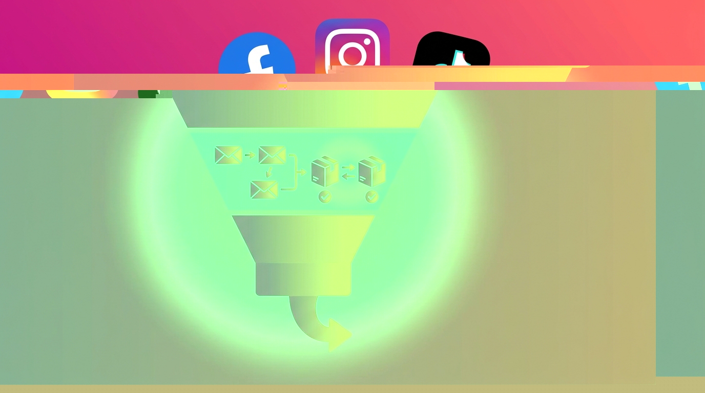 Minh hoạ giai đoạn awareness của funnel B2C với social media platforms