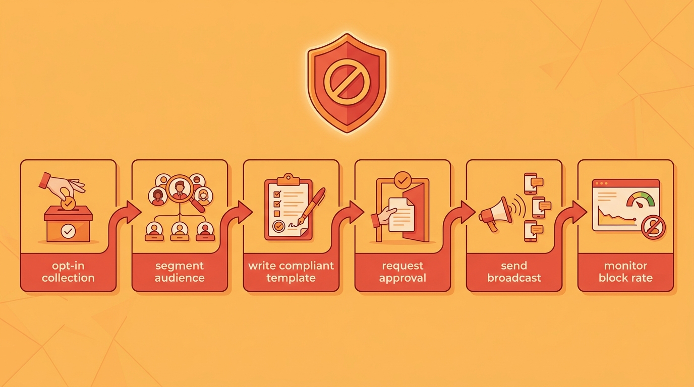 Workflow 6 steps preventing Zalo OA ban