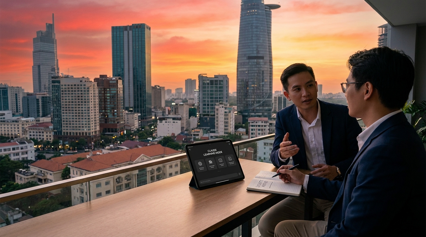 Claude Learning Mode hỏi học viên thay vì đưa câu trả lời ngay