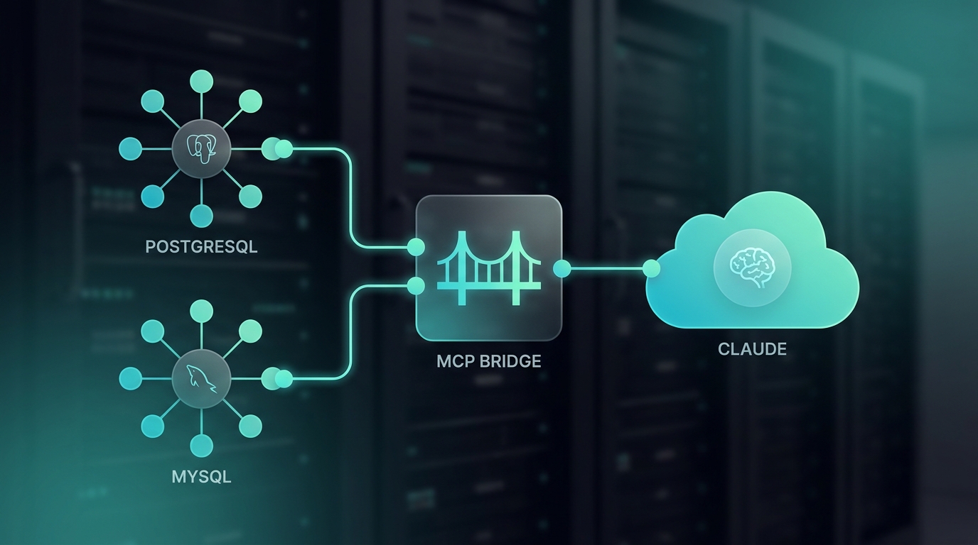 MCP server ket noi PostgreSQL MySQL database architecture