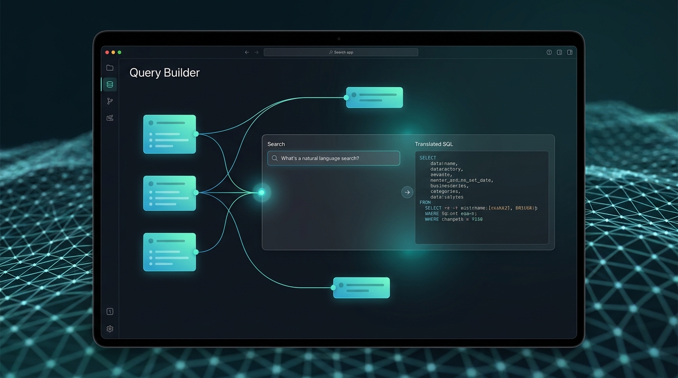 SQL query workflow AI to database step-by-step flow