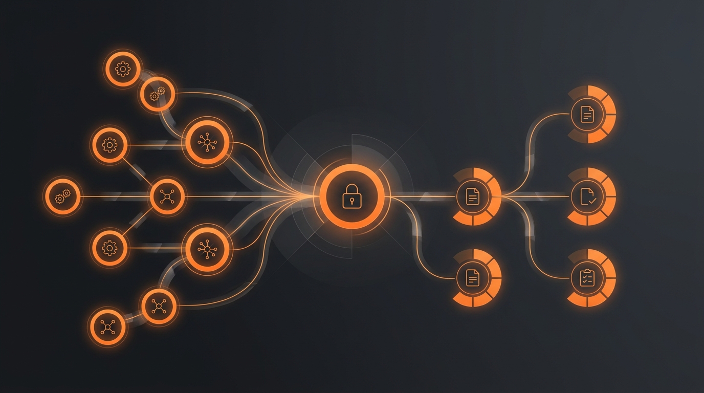 Quy trình tự động hóa compliance với AI audit trail và SIEM integration pipeline