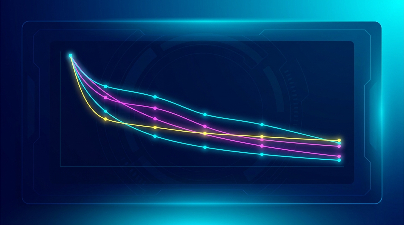 Cohort analysis dashboard cho SaaS Việt với retention curves và heatmap navy cyan