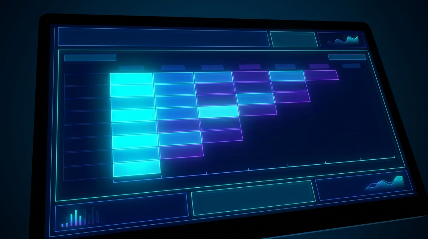 Cohort grid heatmap retention