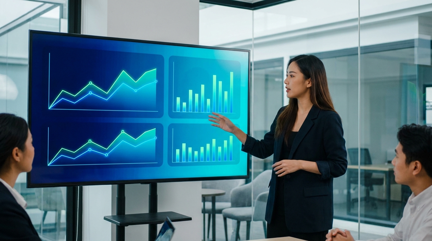 Analyst Việt trình bày cohort insights cho team