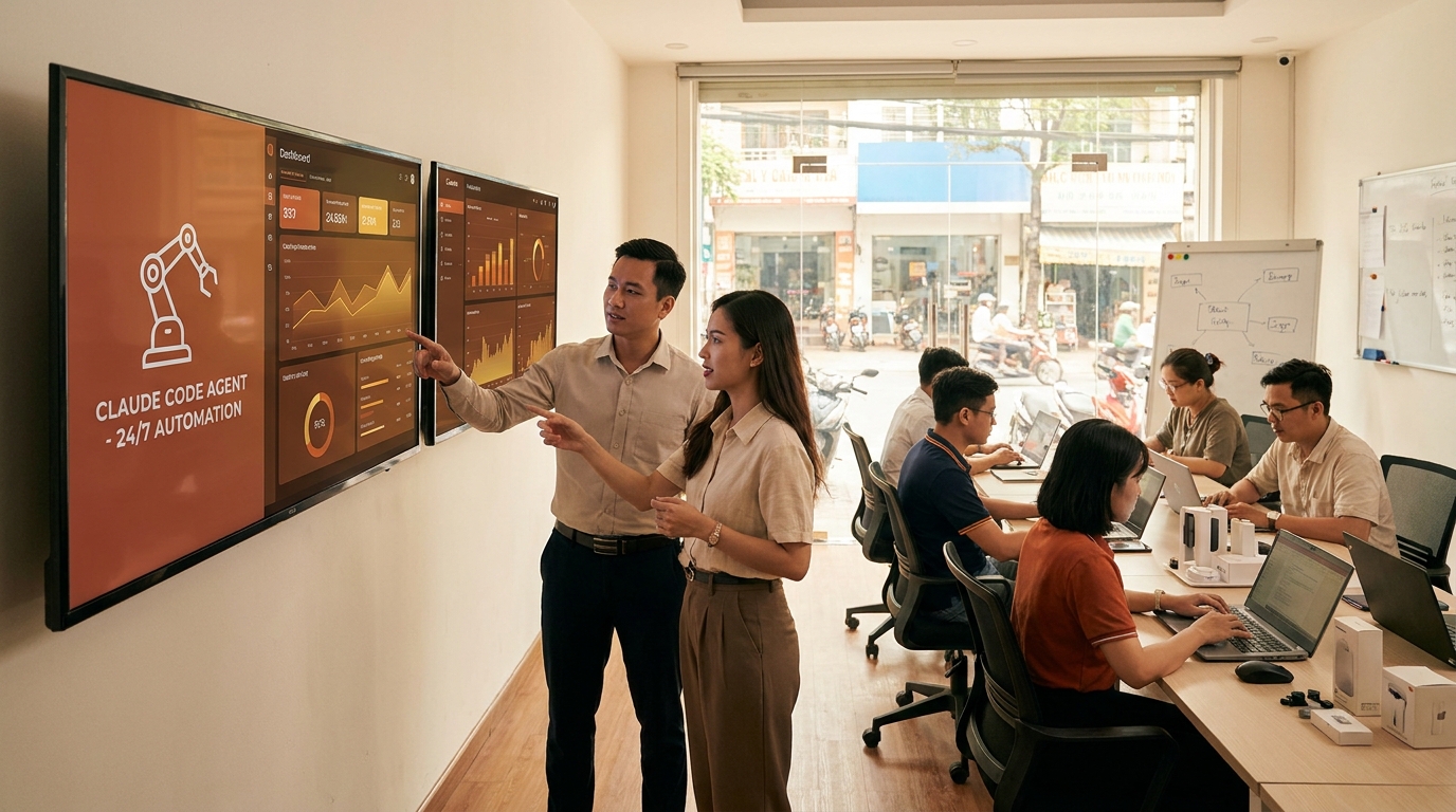 Minh họa đo hiệu quả automation 24/7 bằng chỉ số nào? cho background agent Claude Code