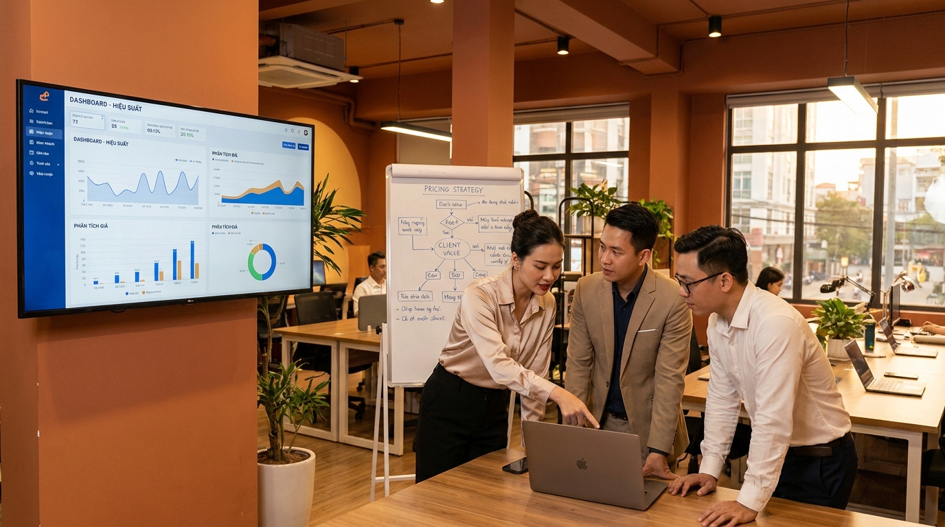 Minh họa khi nào nên tăng giá mà không mất khách? cho pricing strategy SME
