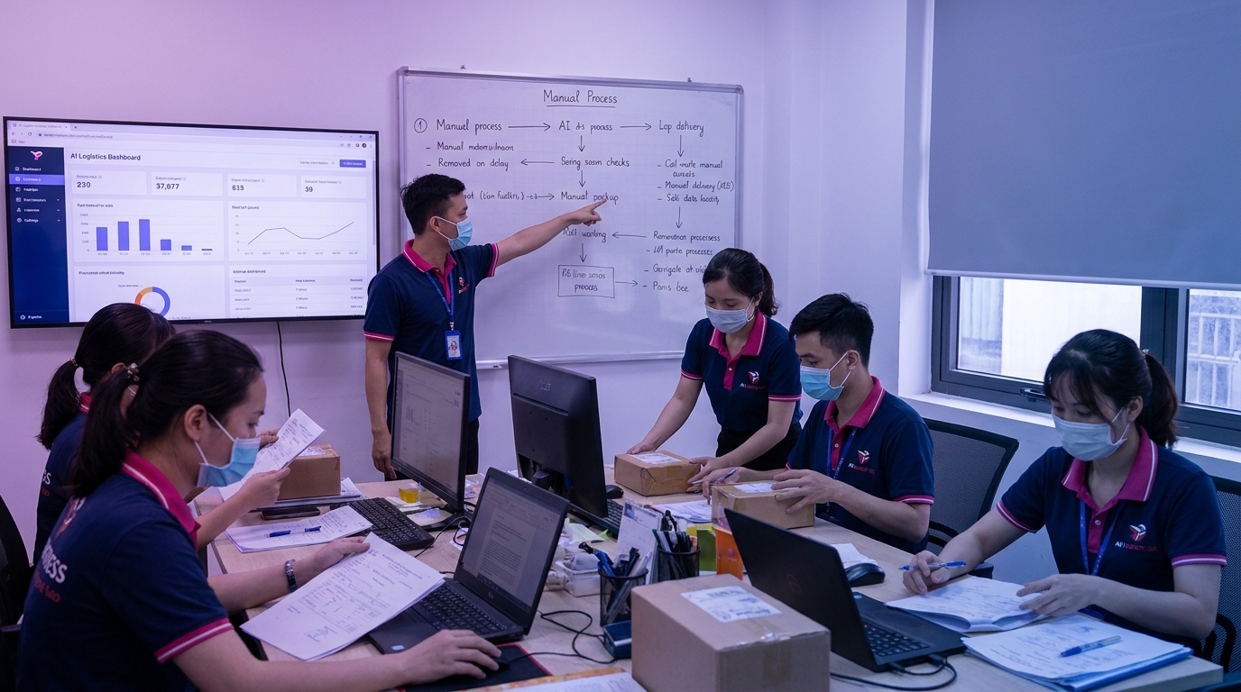 Minh họa khi nào không nên tự xây mô hình dự đoán? cho AI logistics dự đoán thời gian giao