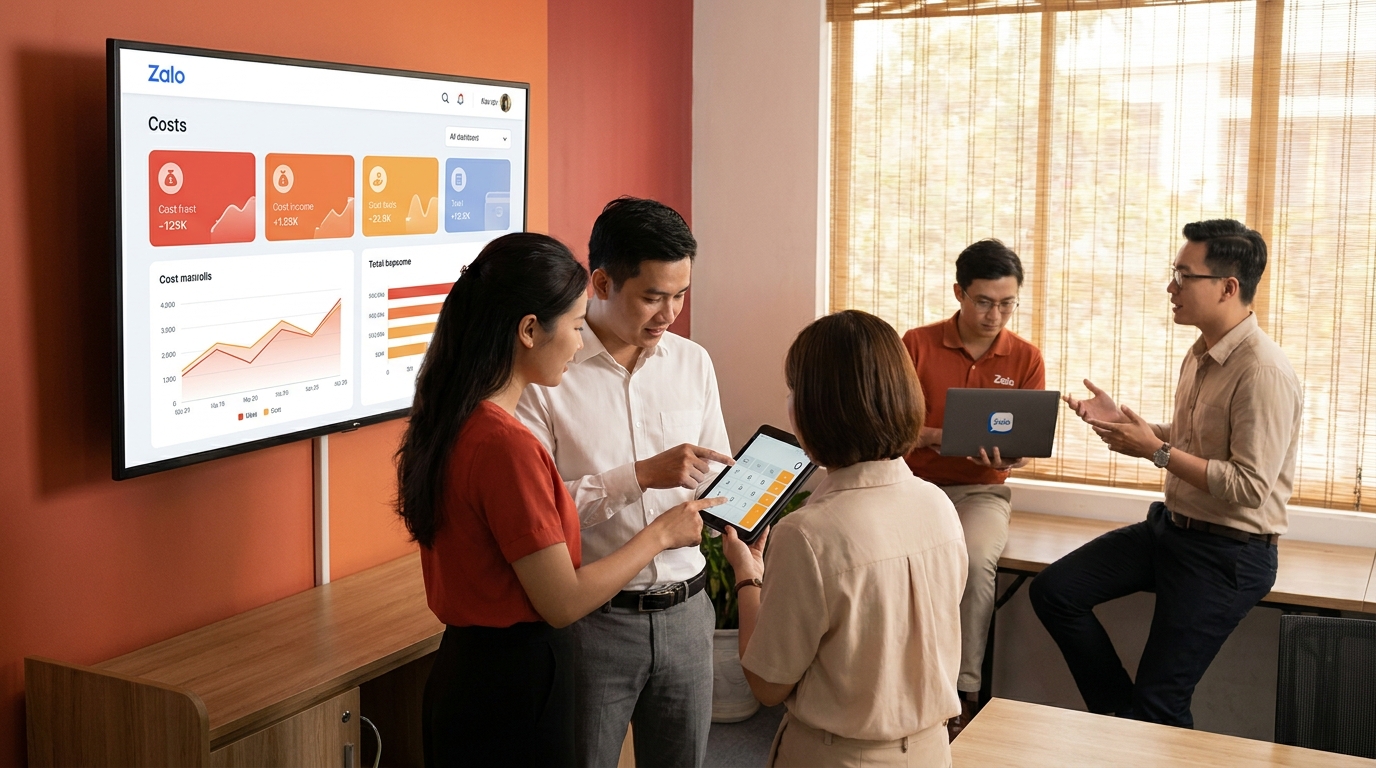 Minh họa chi phí triển khai mini app nên tính thế nào? cho Mini App Zalo sale team