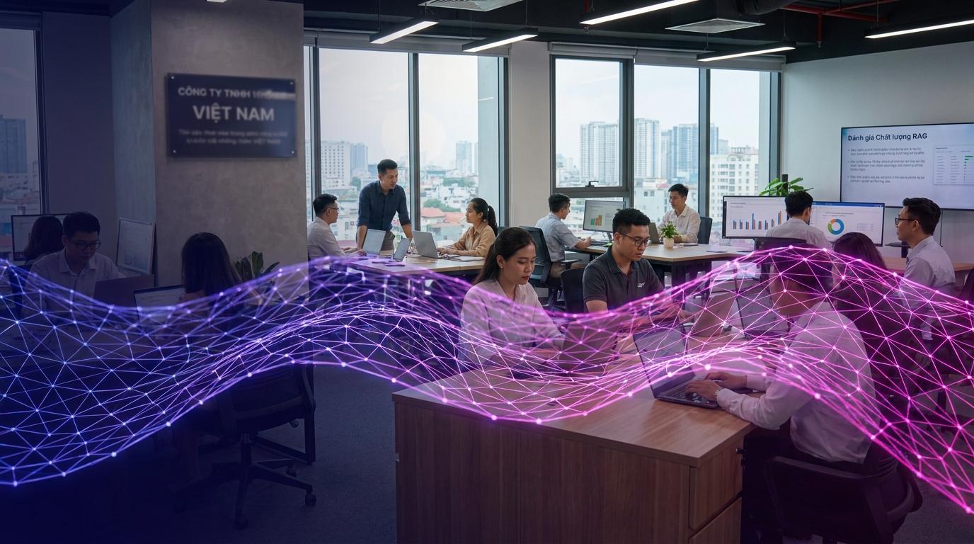 Minh họa RAG evaluation đo quality cho SME Việt Nam