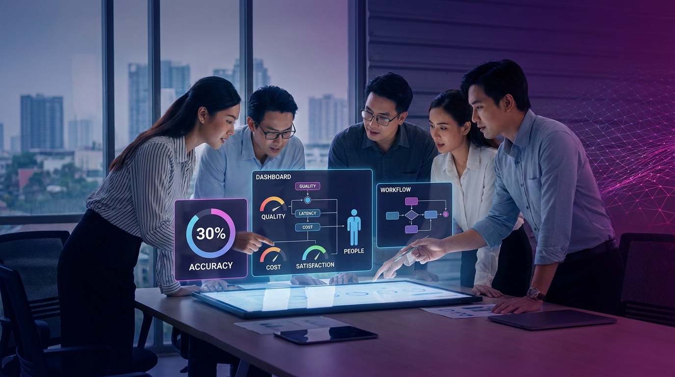 Minh họa vì sao accuracy đơn lẻ không đủ cho rag doanh nghiệp? cho RAG evaluation đo quality