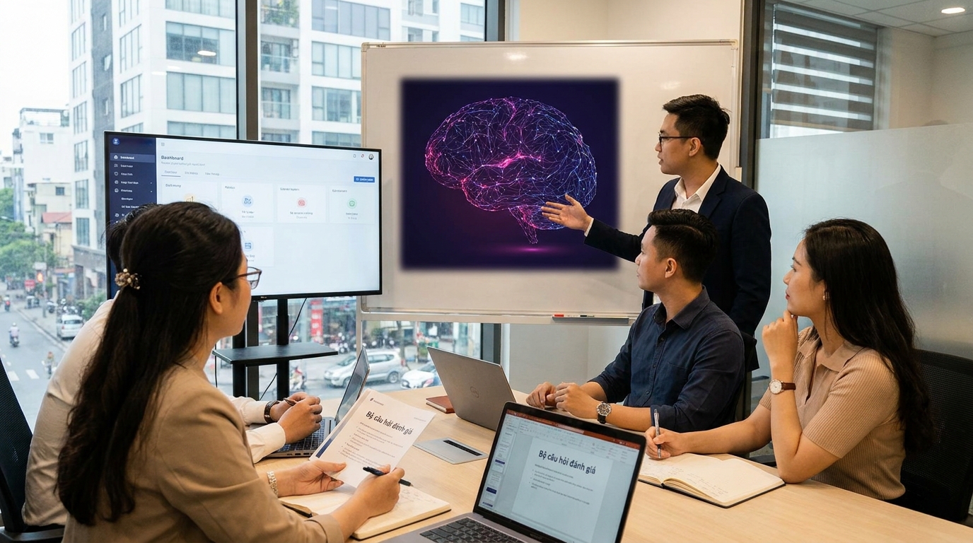 Minh họa bộ câu hỏi đánh giá nên xây ra sao? cho RAG evaluation đo quality