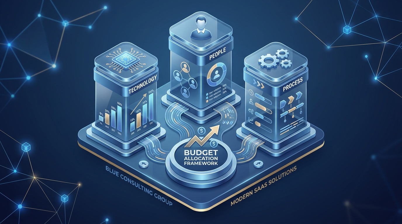 Framework phân bổ ngân sách CĐS - 3 trụ cột Technology, People, Process