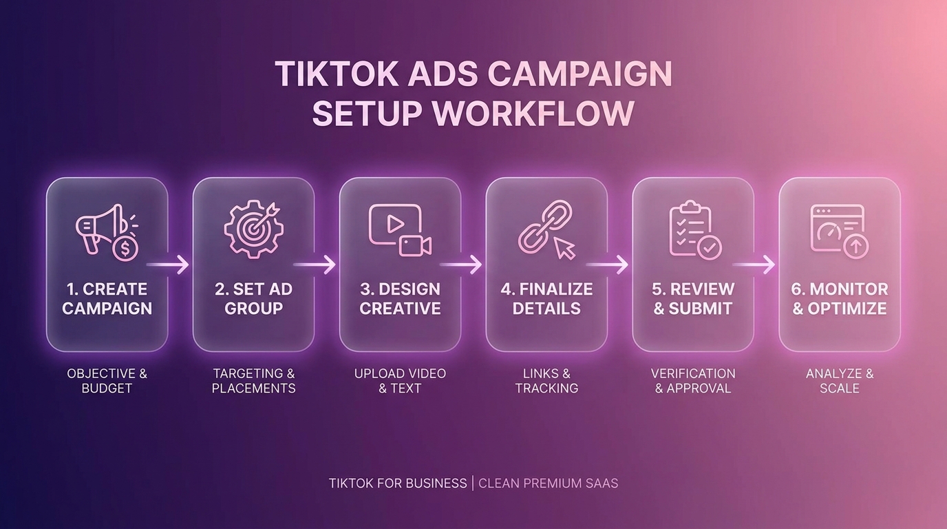 TikTok Ads Smart+ campaign setup workflow step by step