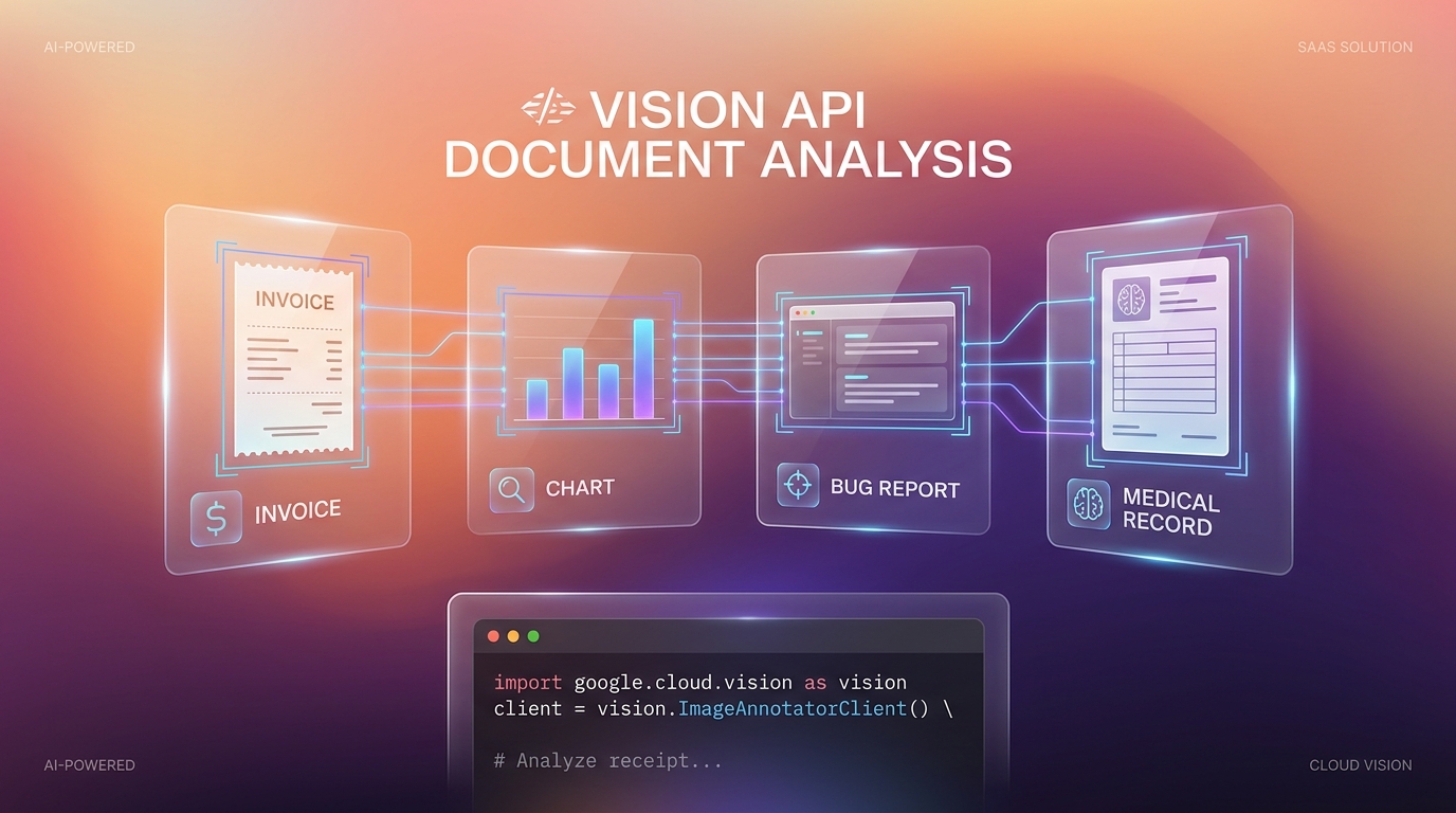 Claude Vision API document analysis use cases - invoice OCR chart screenshot Python workflow