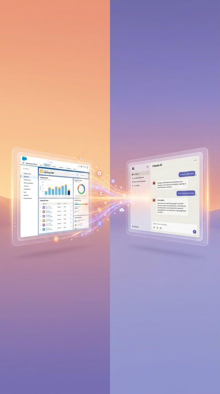 Claude AI kết nối với Salesforce CRM - kiến trúc hệ thống tổng quan