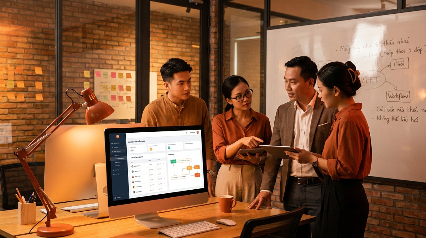 Minh họa quyền truy cập tối thiểu nên đặt ra sao? cho Claude Code MCP Slack Email CRM