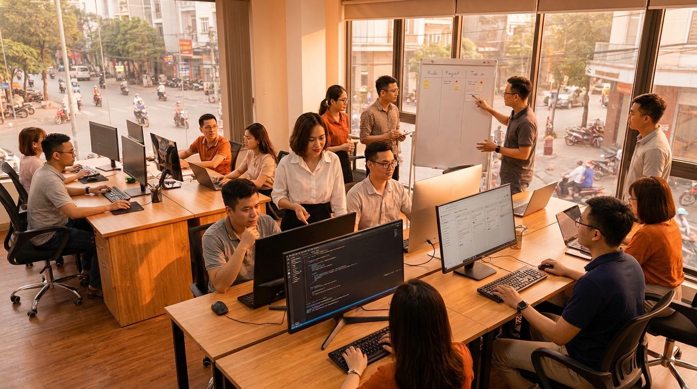 Ảnh cover minh họa workflow Claude Code cho SME Việt Nam