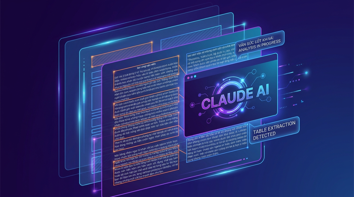 Claude Vision phân tích layout tài liệu Việt