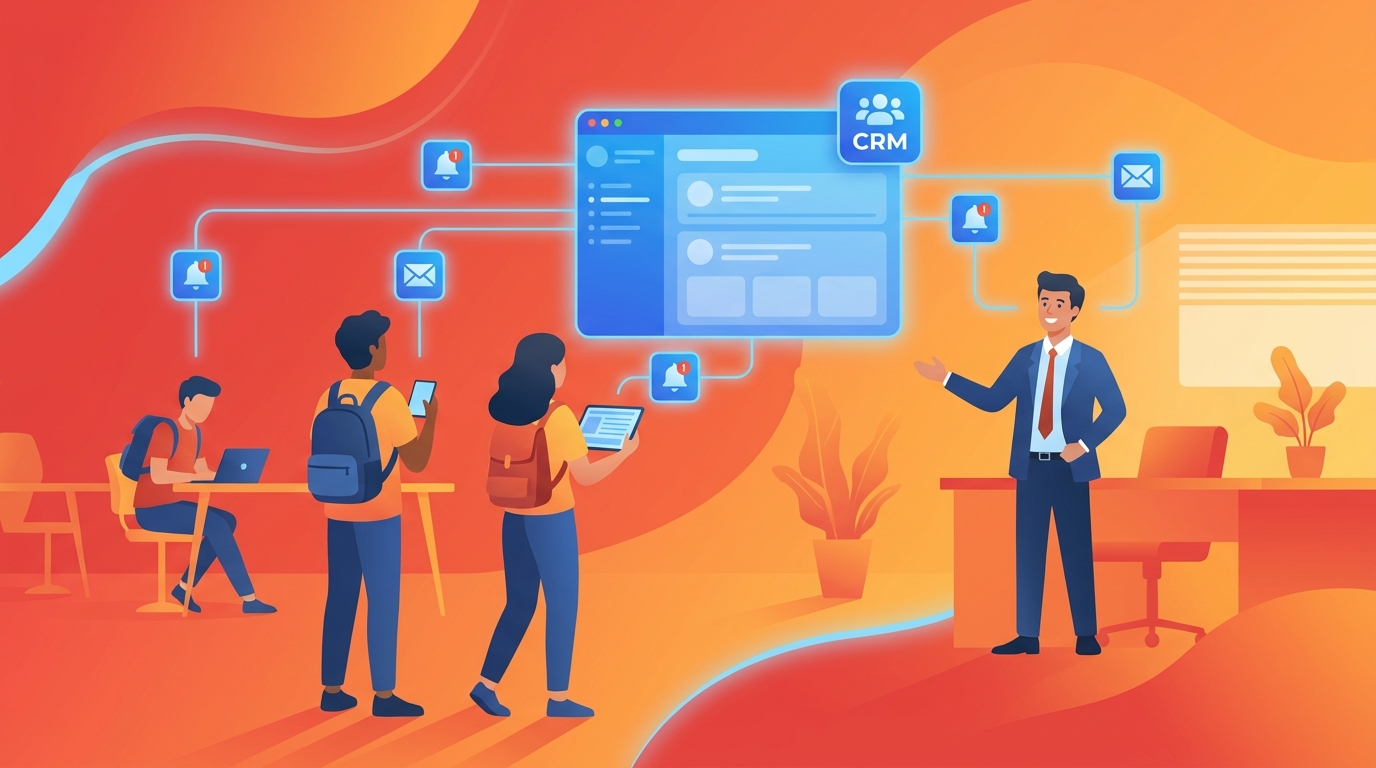 Hình minh họa tự động nhắc học viên ra sao? trong chủ đề ZaloCRM giáo dục trung tâm đào tạo