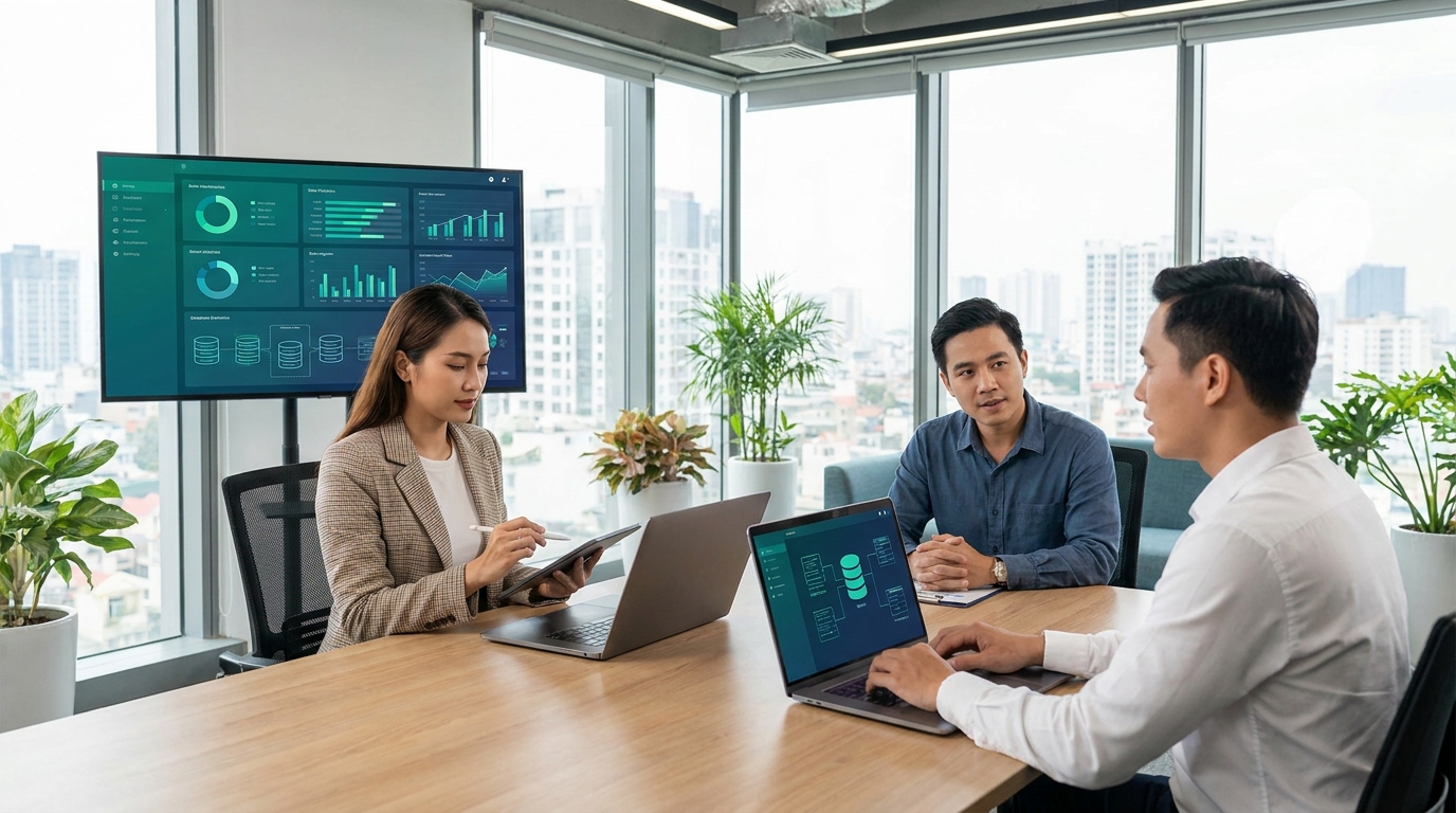 database design cho phần mềm mini sme bắt đầu từ đâu? cho SME