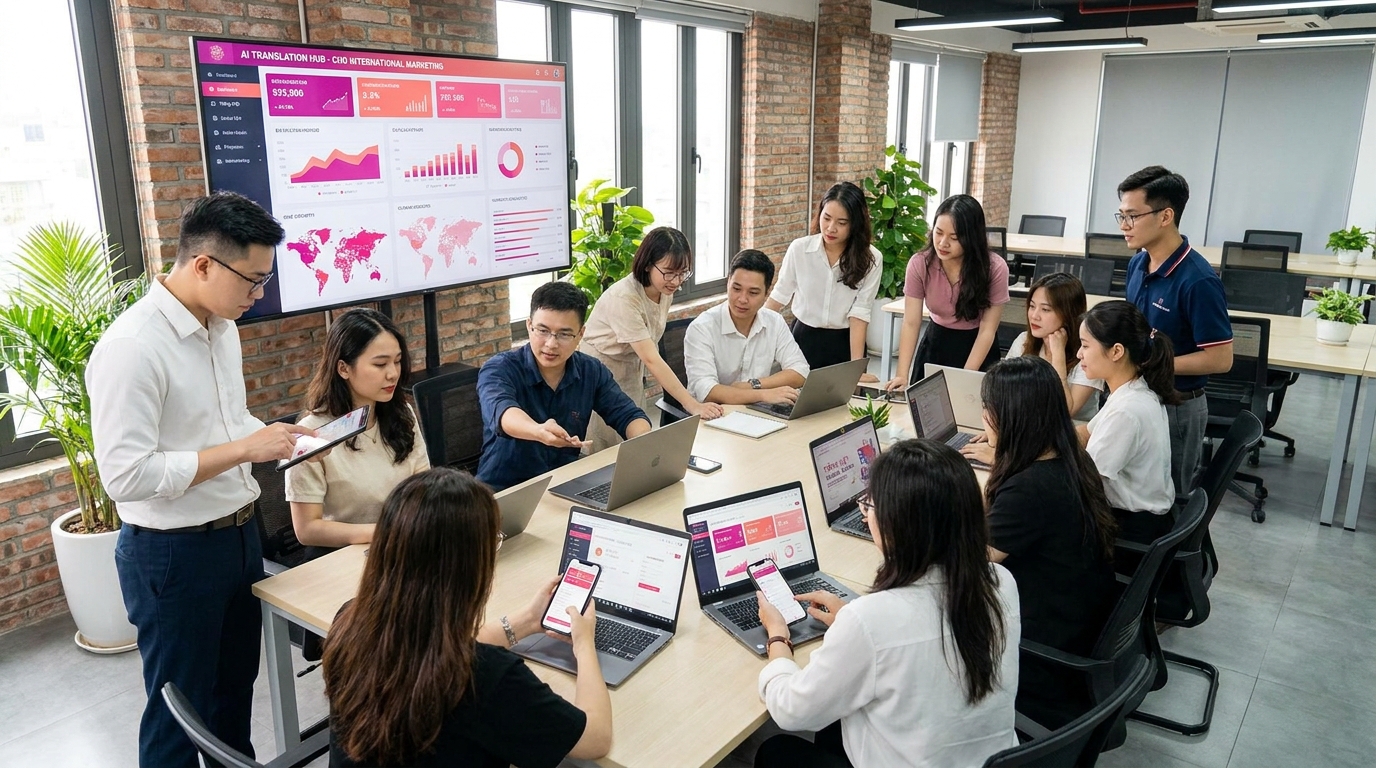 ai translation cho international marketing có đáng dùng không? cho SME