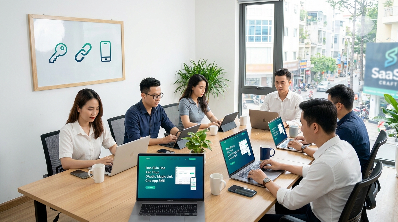 authentication đơn giản cho app sme nên bắt đầu từ đâu? cho SME