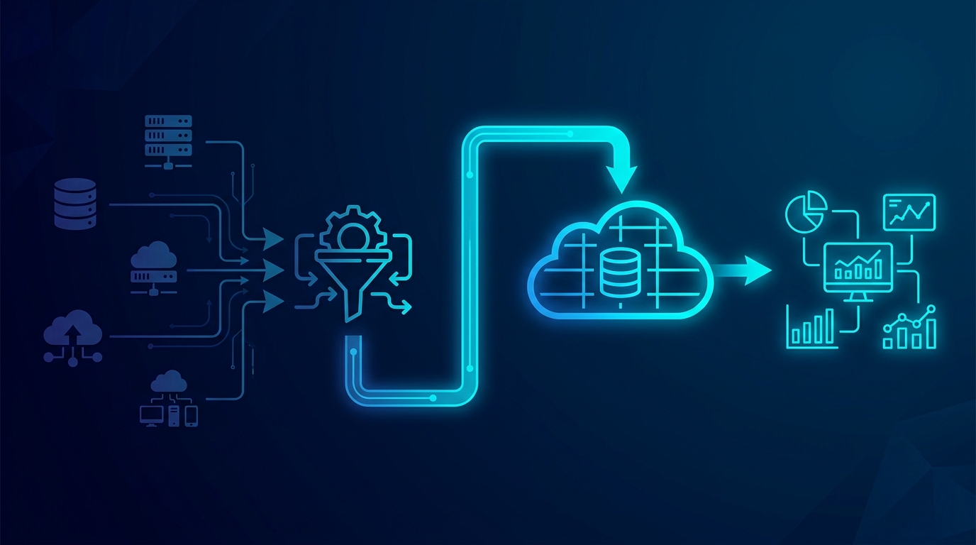 Sơ đồ pipeline ETL cho data warehouse SME
