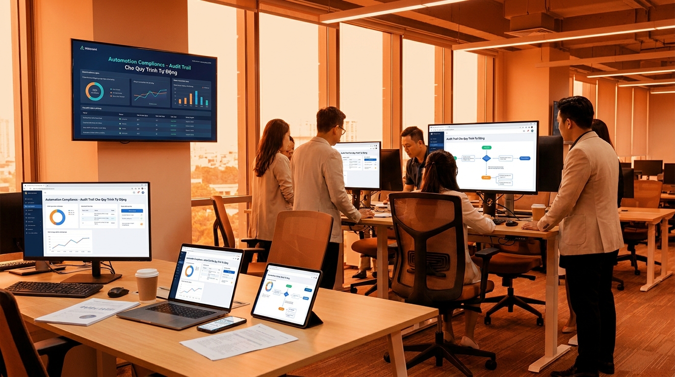 automation compliance cần audit trail ghi những gì? cho SME