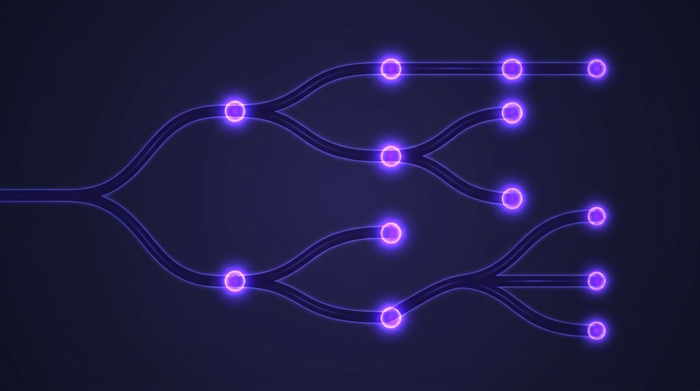 RAG vs Long Context decision tree indigo branches
