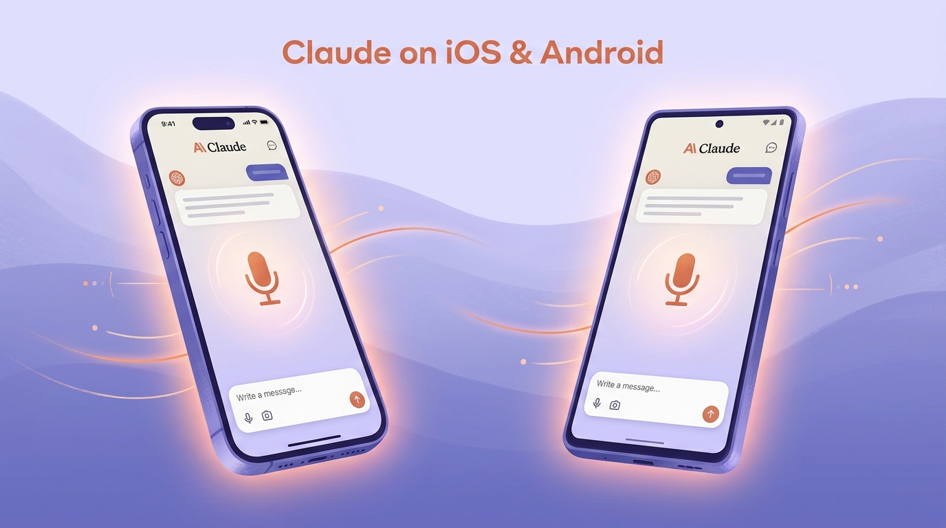 So sánh Claude mobile app trên iPhone và Android cùng giao diện chat