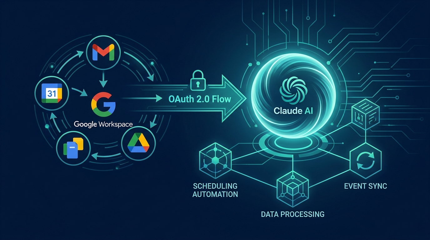 Google Calendar MCP architecture với OAuth 2.0