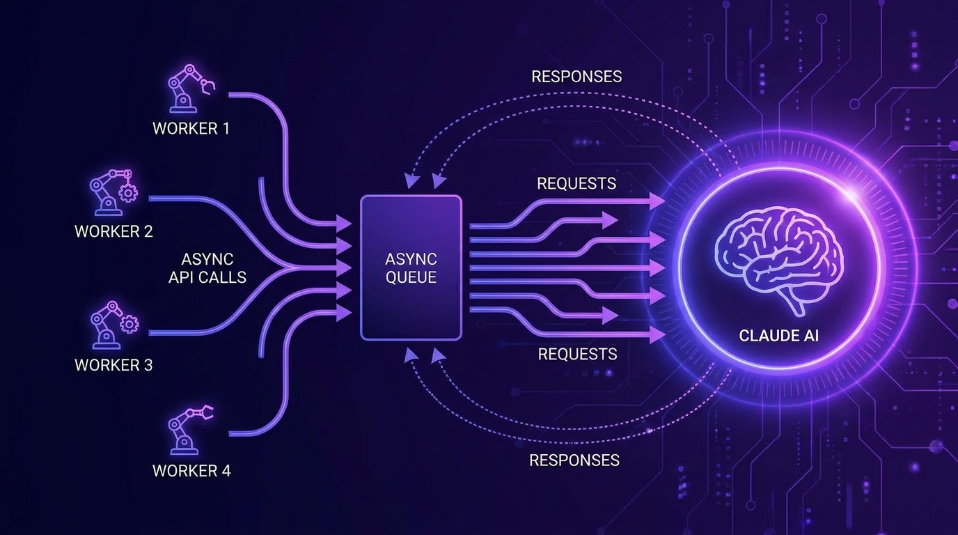 Claude async API patterns parallel workers