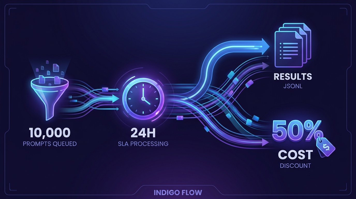 Batch API workflow JSONL discount