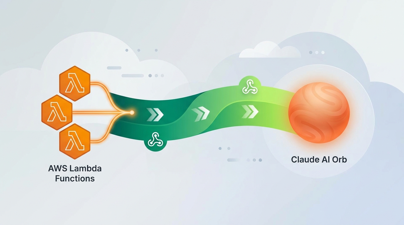 Sơ đồ tích hợp Claude AI và AWS Lambda serverless production patterns