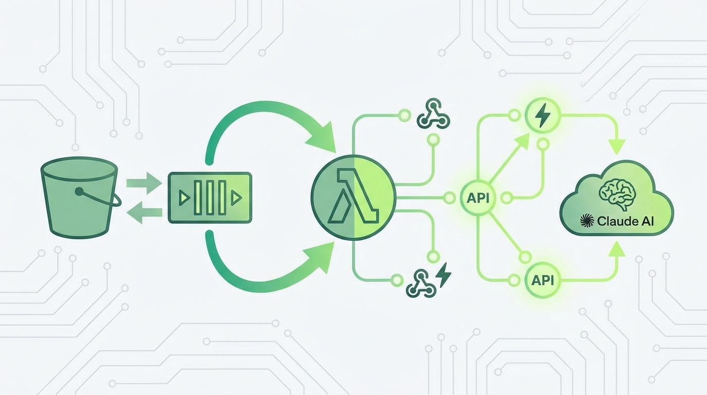 AWS Lambda event-driven architecture với Claude AI và SQS