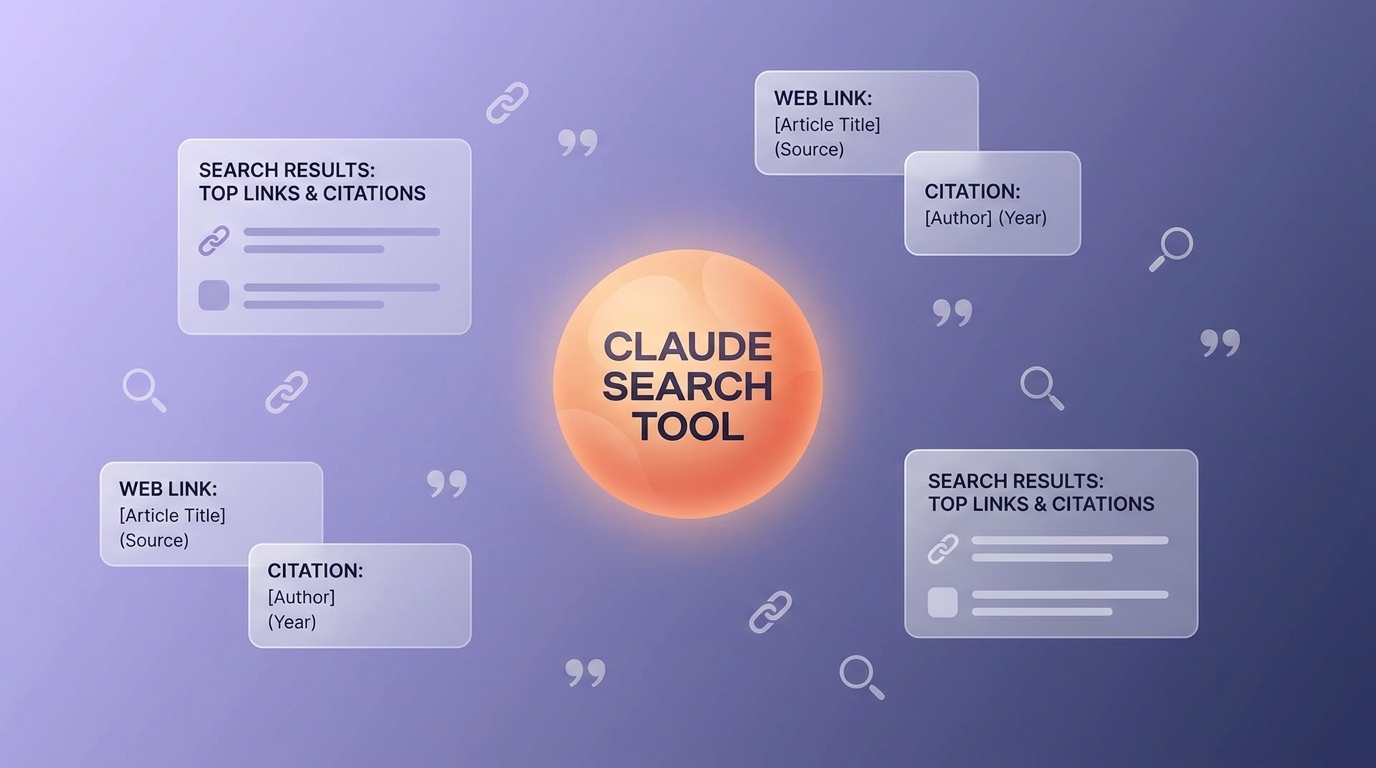 Web search tool Claude với search result cards