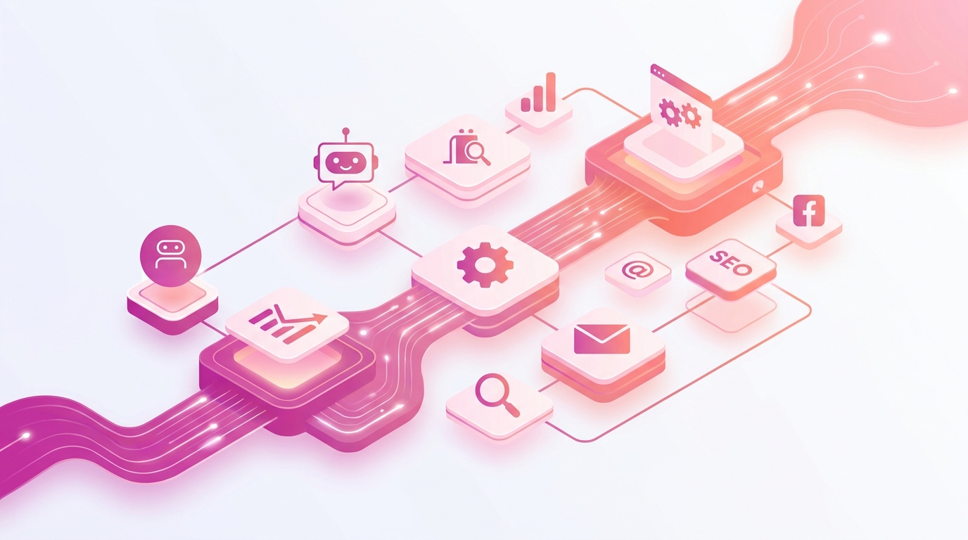Ảnh hero minh họa chiến lược SME dùng AI và automation